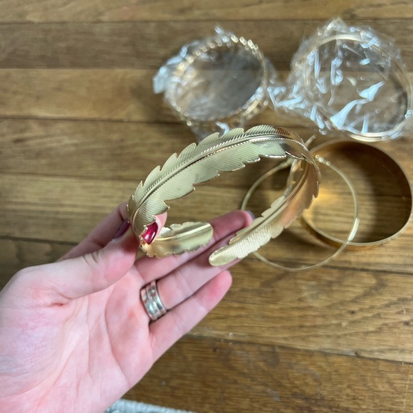 Gold Arm Cuffs - Picture 3 of 7